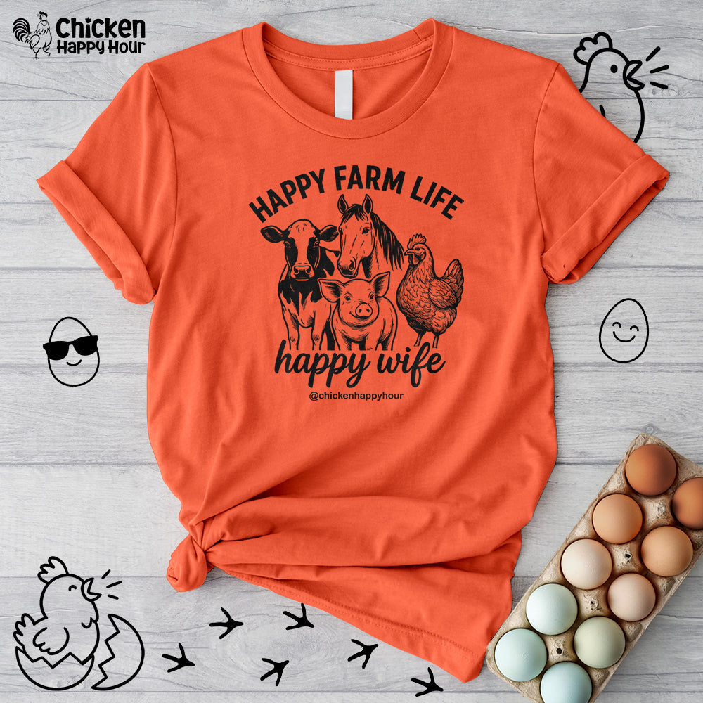Happy Farm Life Happy Wife 01 Unisex Tee