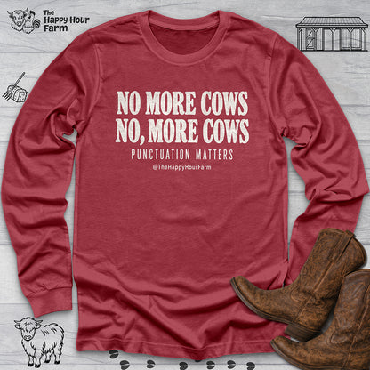 Punctuation Matters Cow Long Sleeve