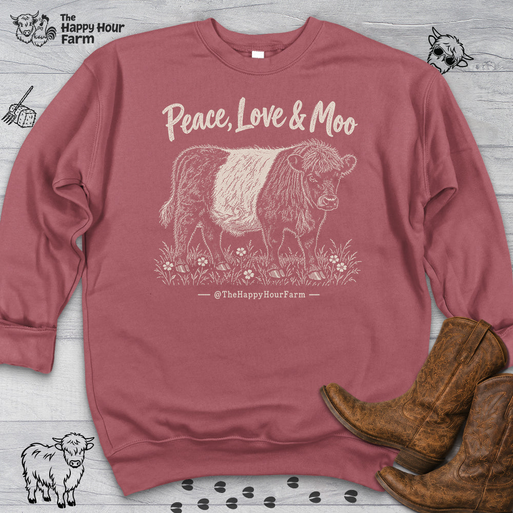 Peace, Love & Moo Sweatshirt