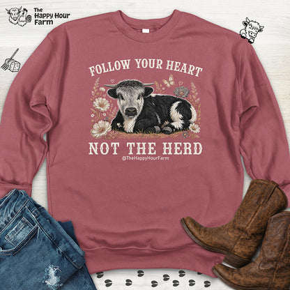 Follow Your Heart Not the Herd Sweatshirt
