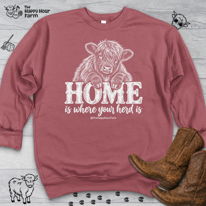 Home Is Where Your Herd Is Sweatshirt