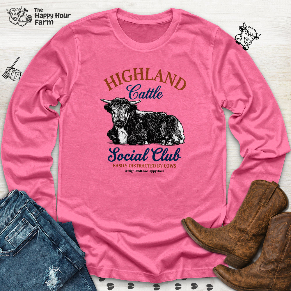 Highland Cattle Social Club Long Sleeve
