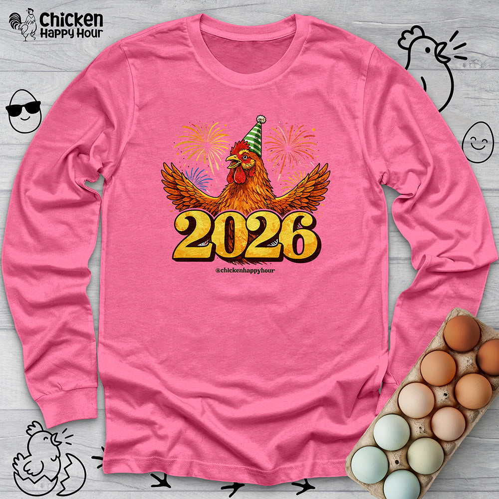 New Year Chicken 2026 Long Sleeve