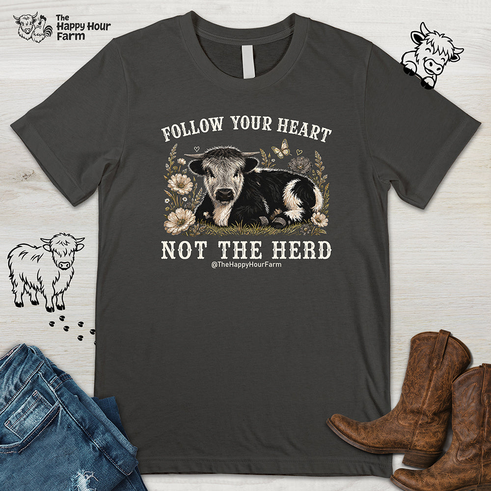 Follow Your Heart Not the Herd Unisex Tee