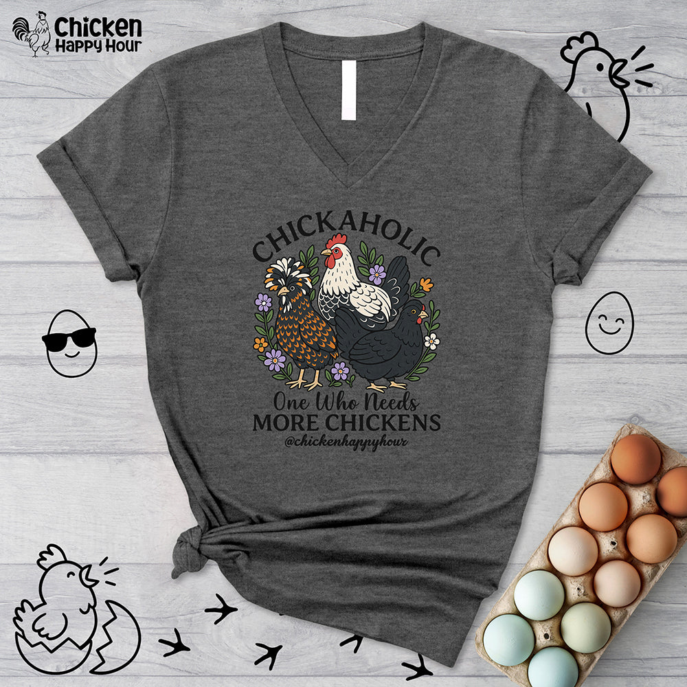 Chickaholic V-Neck Tee