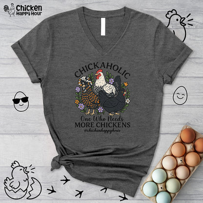 Chickaholic V-Neck Tee