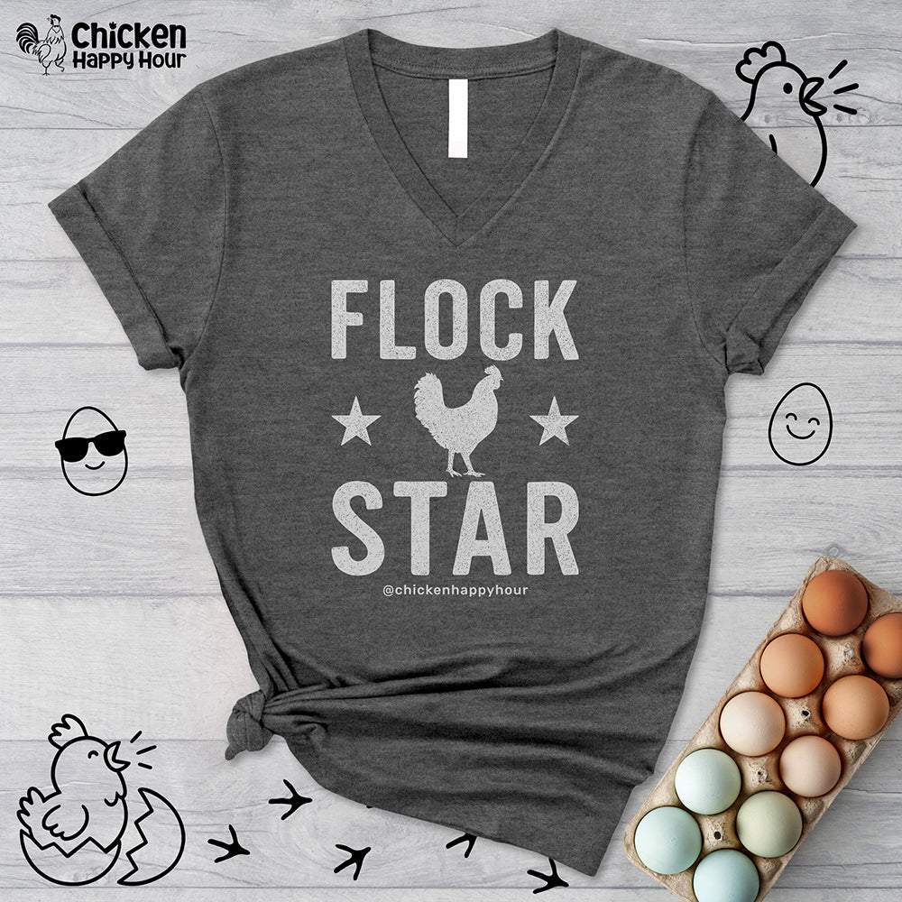 Flock Star V-Neck Tee