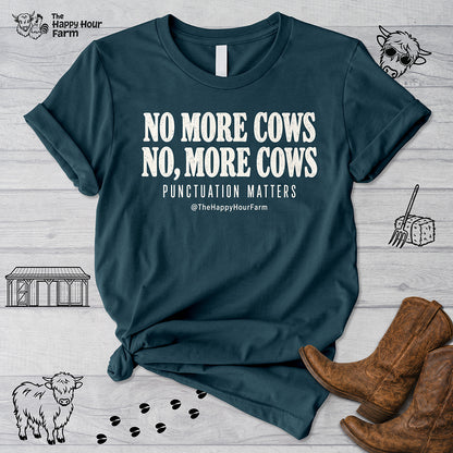 Punctuation Matters Cow Unisex Tee