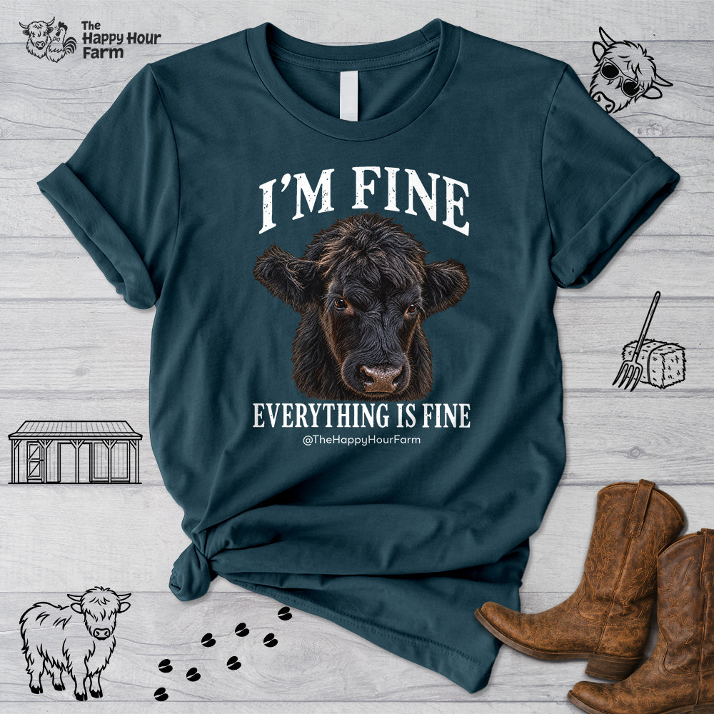 I'm Fine Everything Is Fine Unisex Tee