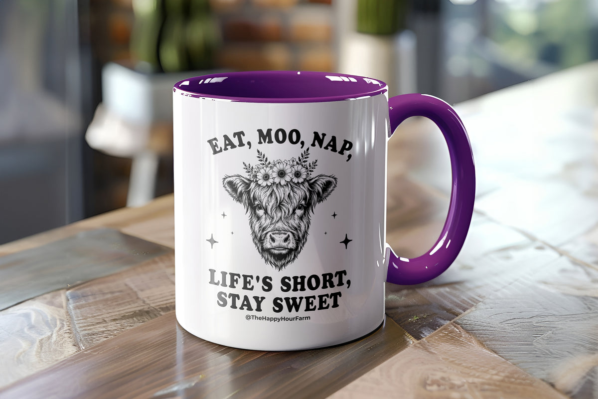 Eat, Moo, Nap Coffee Mug