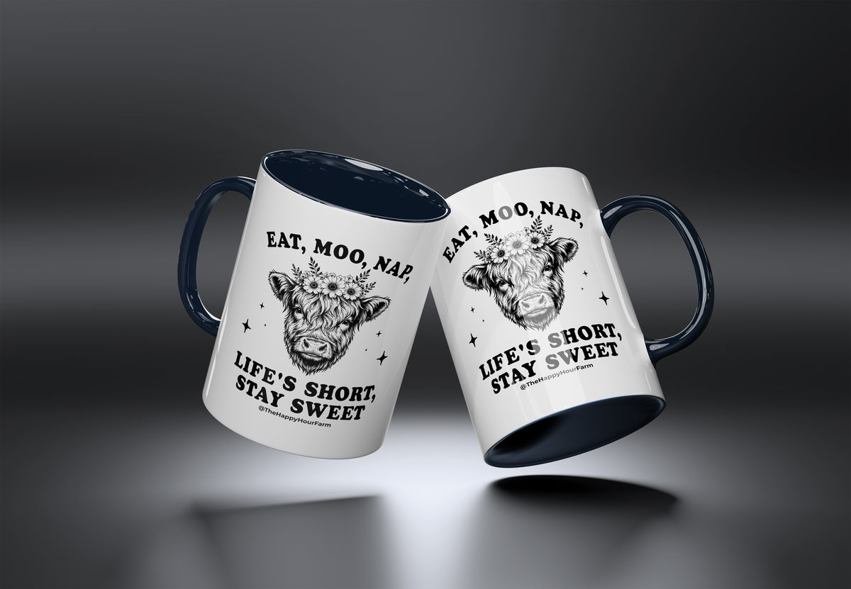 Eat, Moo, Nap Coffee Mug