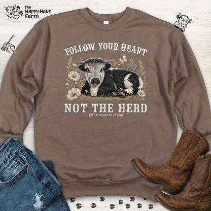 Follow Your Heart Not the Herd Sweatshirt