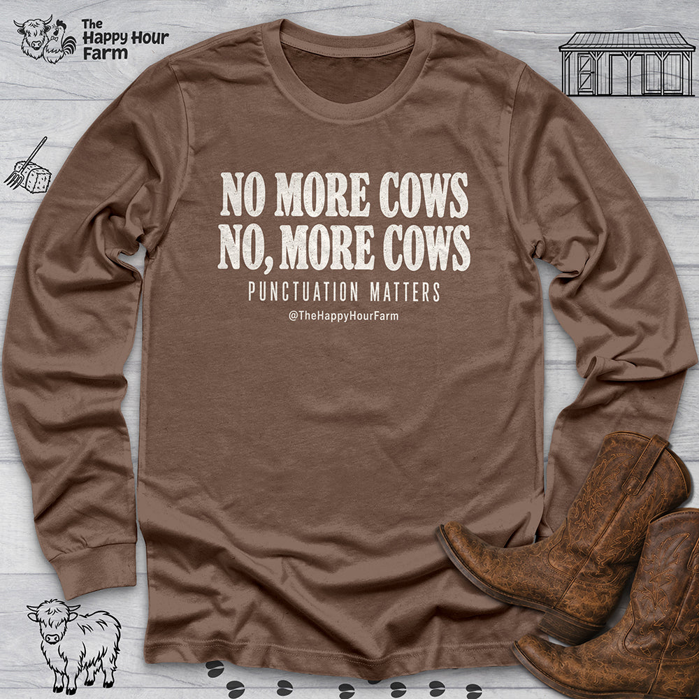 Punctuation Matters Cow Long Sleeve