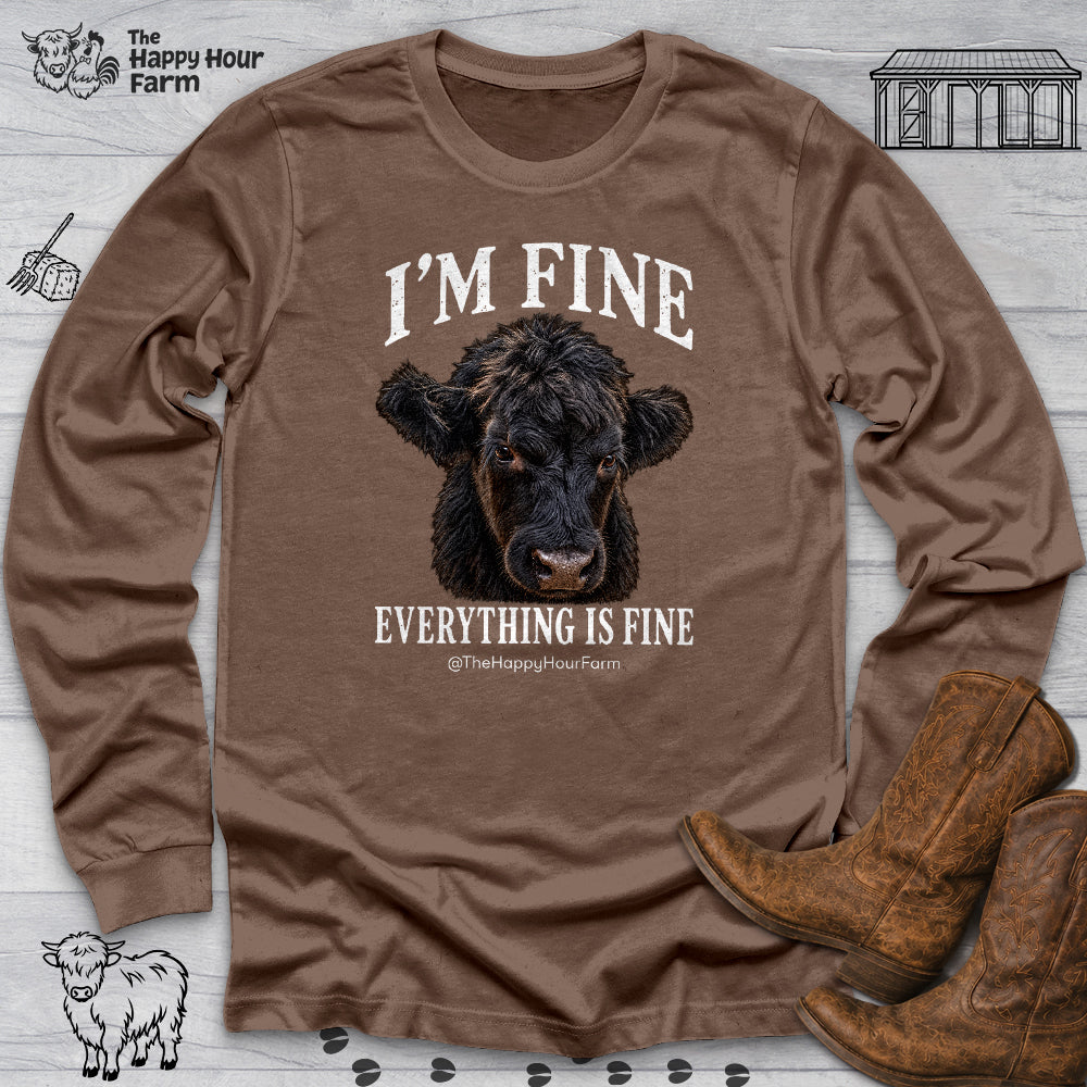 I'm Fine Everything Is Fine Long Sleeve