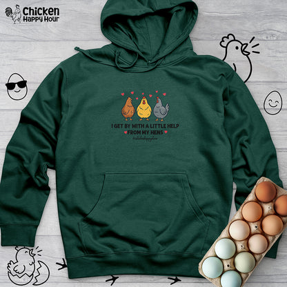 I Get by With a Little Help Hooded Sweatshirt