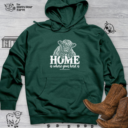 Home Is Where Your Herd Is Hooded Sweatshirt