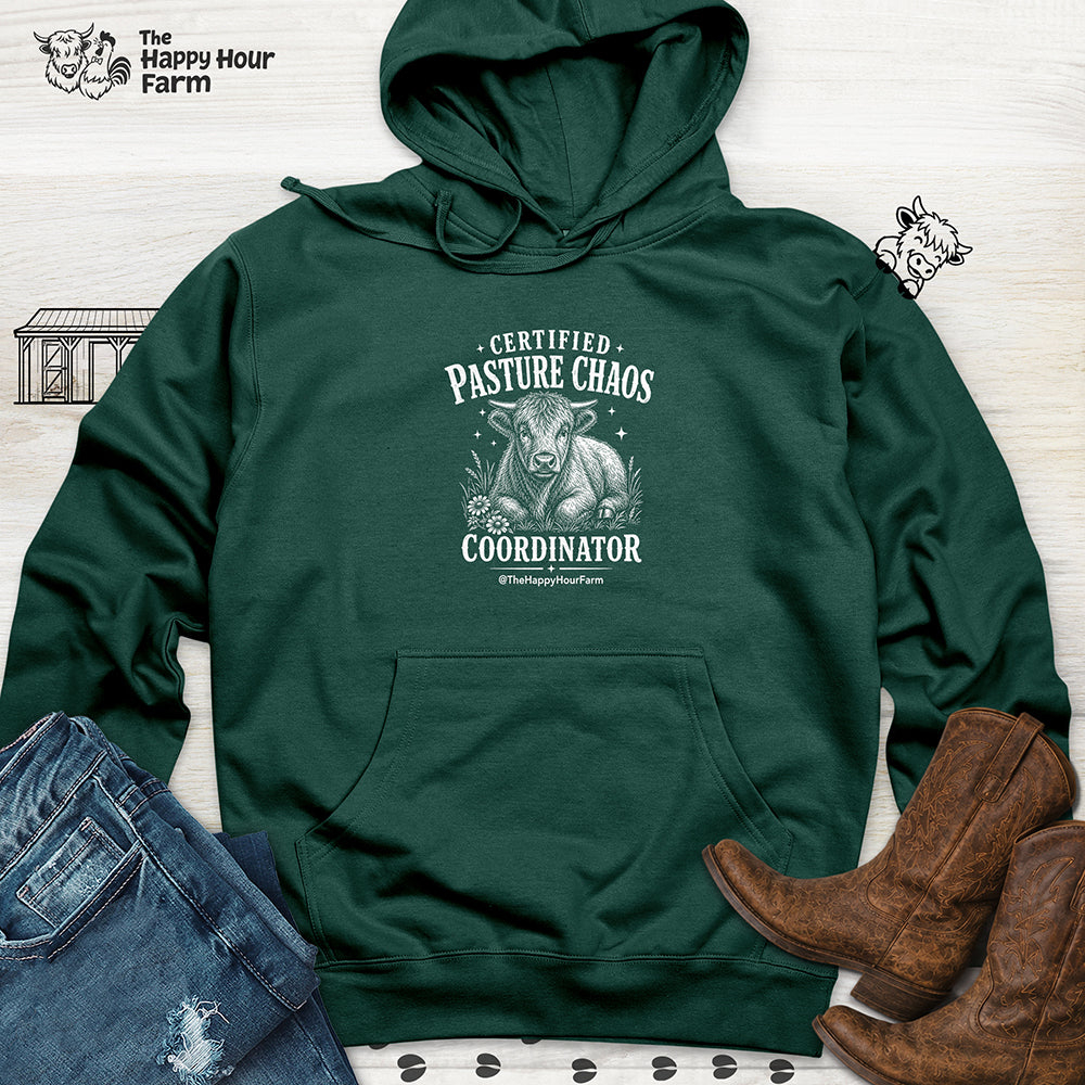 Certified Pasture Chaos Coordinator Hooded Sweatshirt