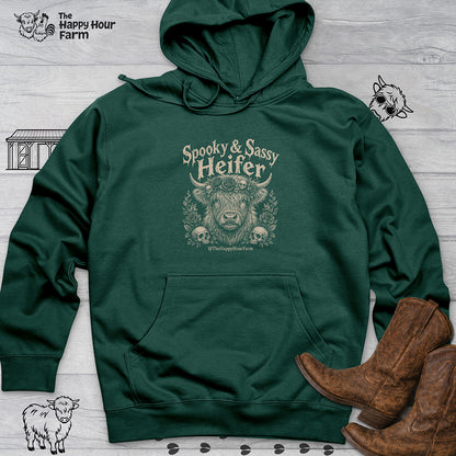 Spooky & Sassy Heifer Hooded Sweatshirt