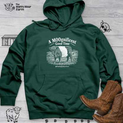 A MOOgnificent Good Time Hooded Sweatshirt