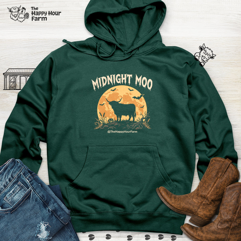 Midnight Moo Hooded Sweatshirt