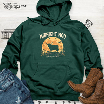 Midnight Moo Hooded Sweatshirt