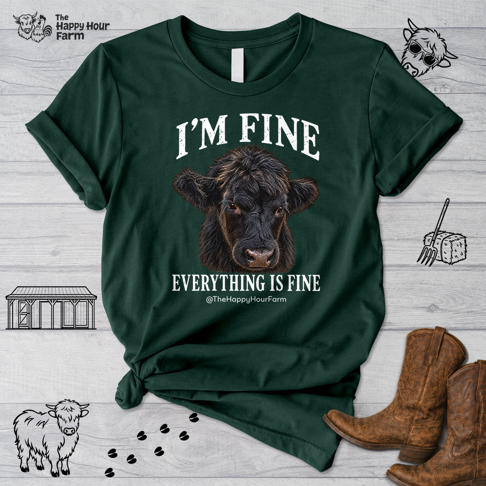 I'm Fine Everything Is Fine Unisex Tee