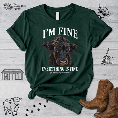 I'm Fine Everything Is Fine Unisex Tee