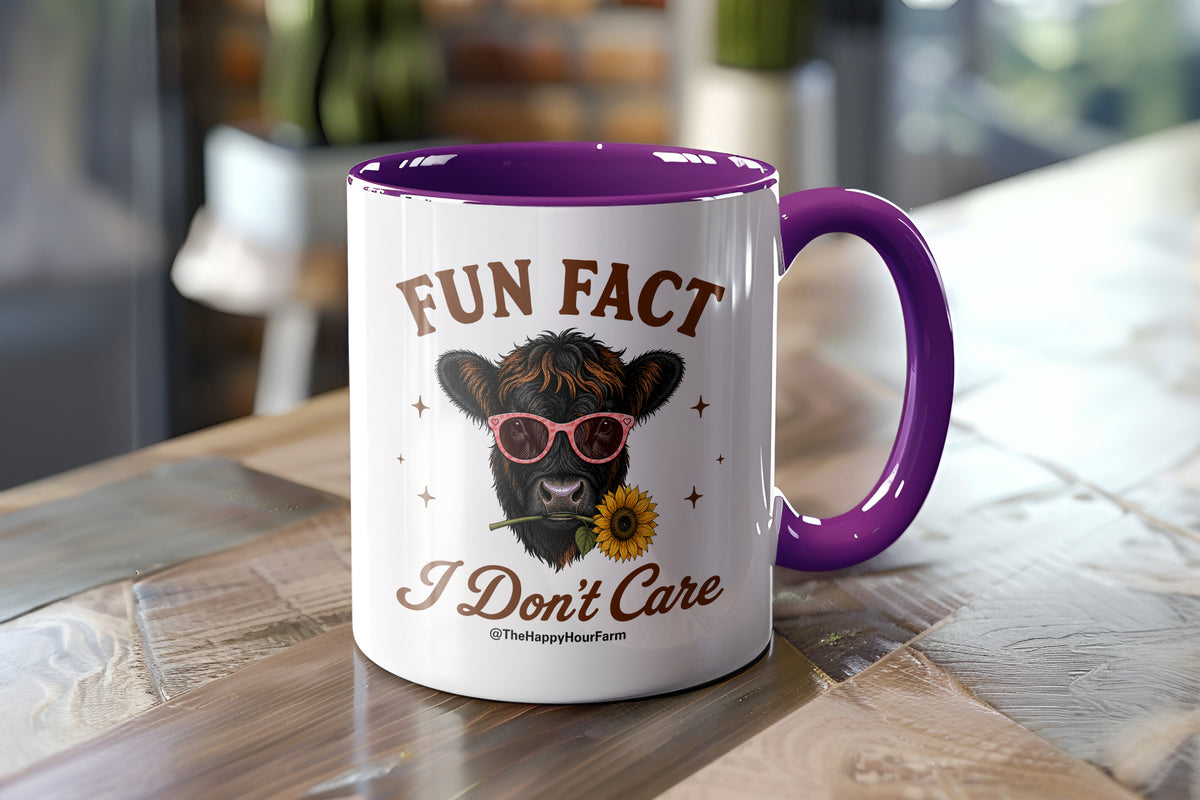 Fun Fact I Dont Care Coffee Mug