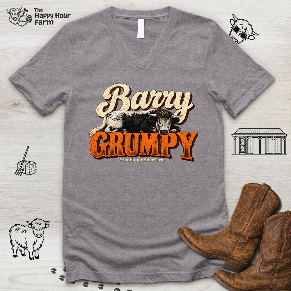 Barry Grumpy V-Neck Tee