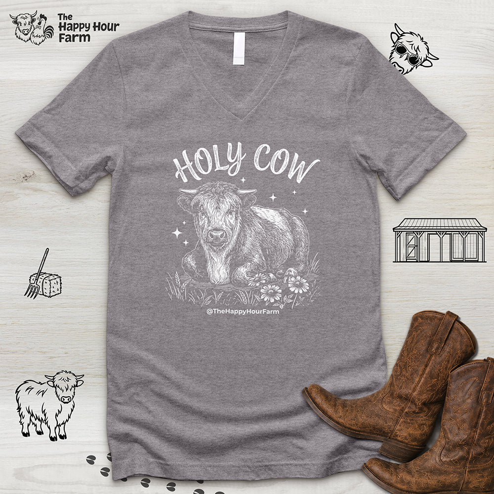 Holy Cow V-Neck Tee