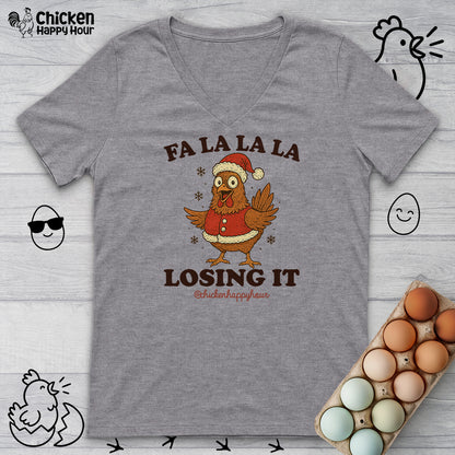 FA LA LA LA Losing It  2 V-Neck Tee