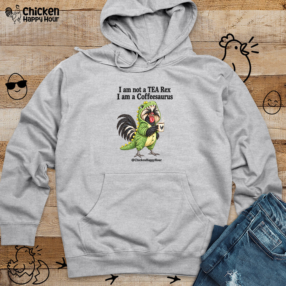 I Am a Coffeesaurus Hooded Sweatshirt