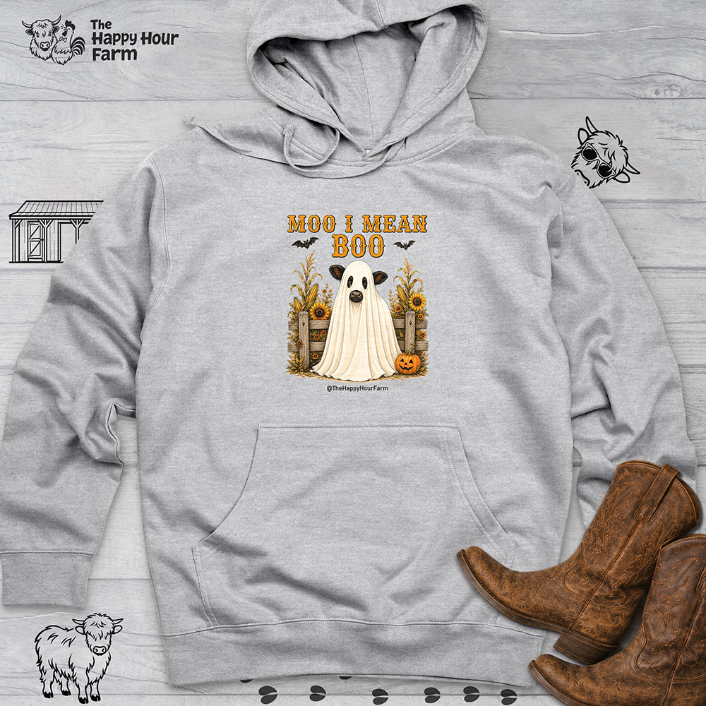 Moo I Mean Boo 2 Hooded Sweatshirt