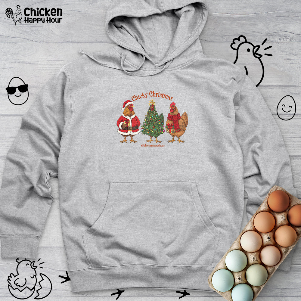 Clucky Christmas Hooded Sweatshirt