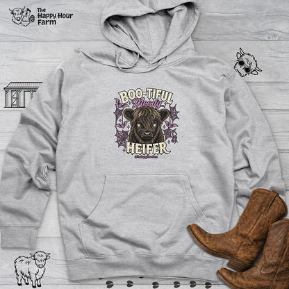 Bootiful Moody Heifer Hooded Sweatshirt