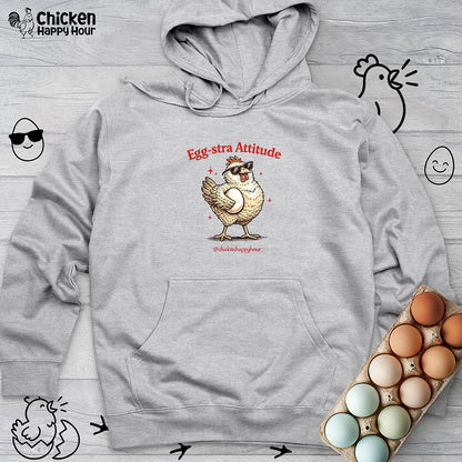 Egg-stra Attitude Hooded Sweatshirt