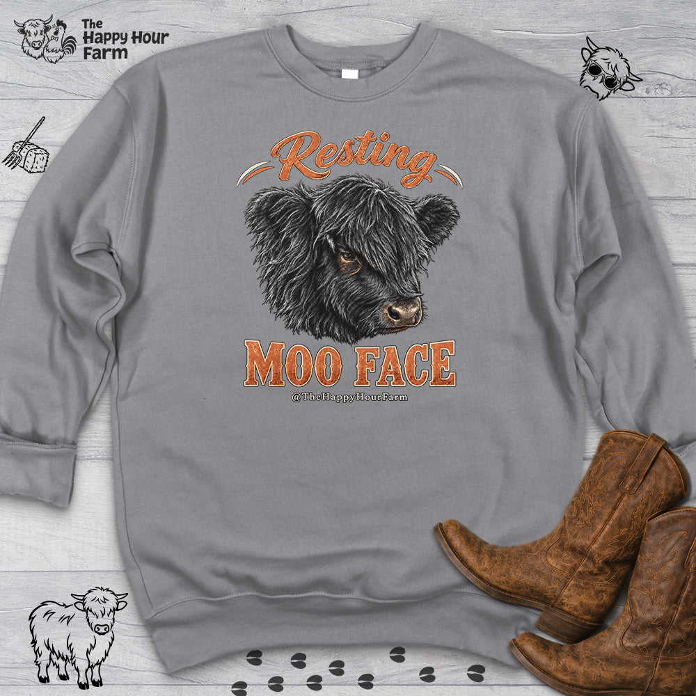 Resting MOO FACE Sweatshirt