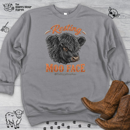 Resting MOO FACE Sweatshirt