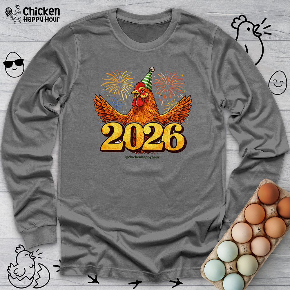 New Year Chicken 2026 Long Sleeve