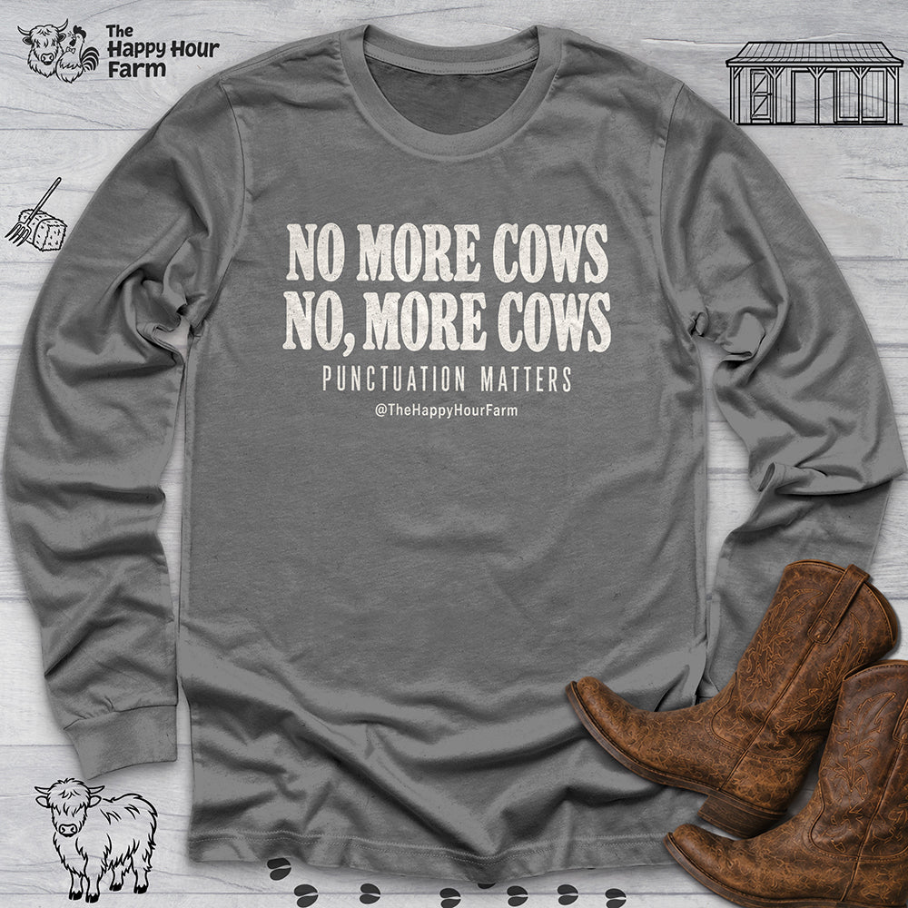 Punctuation Matters Cow Long Sleeve