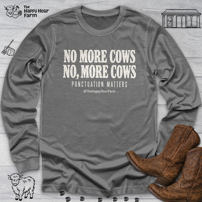 Punctuation Matters Cow Long Sleeve