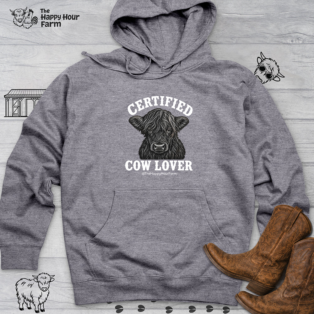 Certified Cow Lover Hooded Sweatshirt