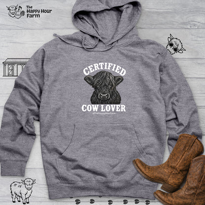 Certified Cow Lover Hooded Sweatshirt