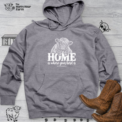 Home Is Where Your Herd Is Hooded Sweatshirt
