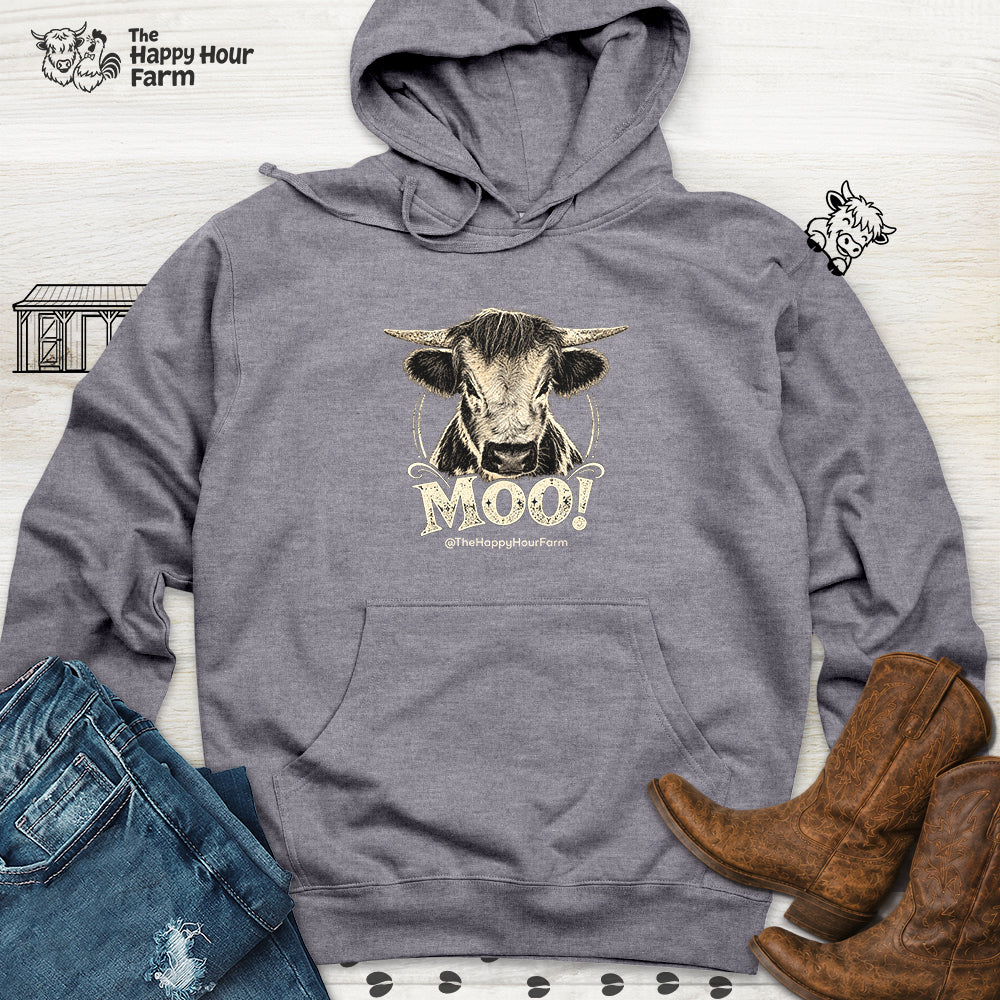 Moo! Hooded Sweatshirt