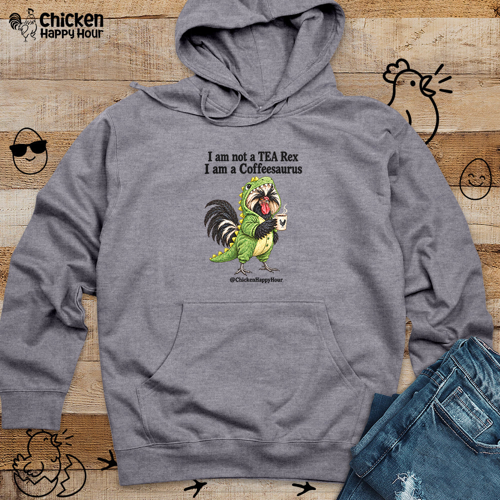 I Am a Coffeesaurus Hooded Sweatshirt