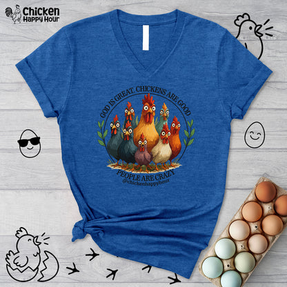 God Is Great V-Neck Tee