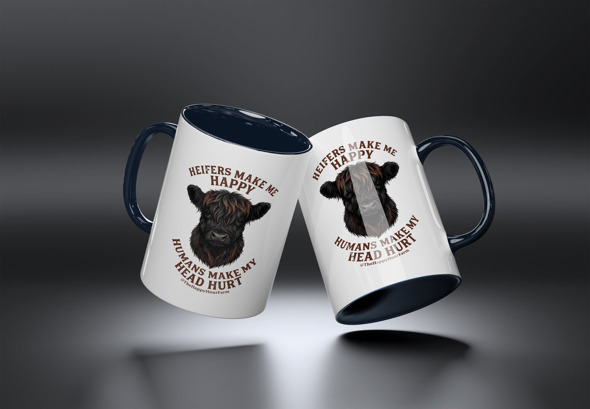 Heifer Make Me Happy Coffee Mug