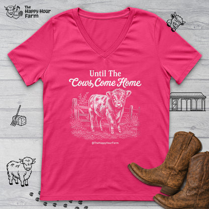 Until The Cows Come Home V-Neck Tee