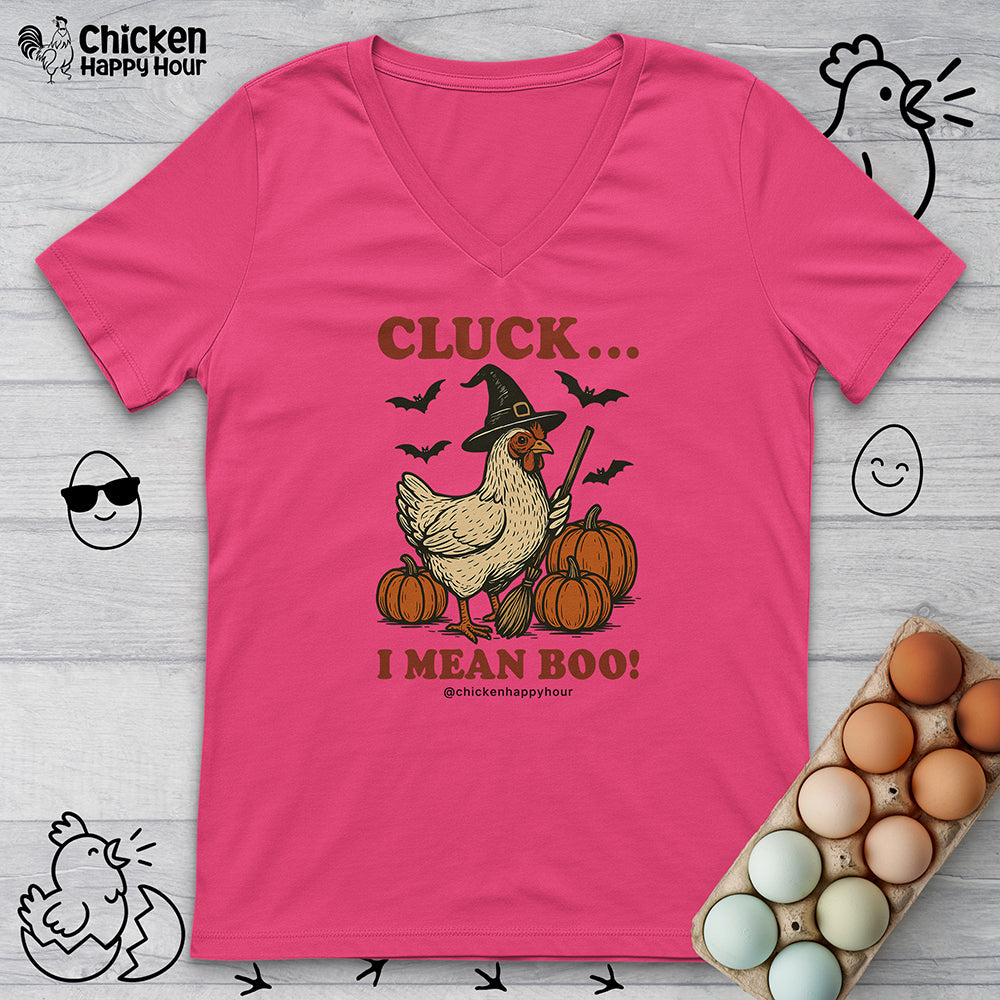 Cluck I Mean Boo! V-Neck Tee